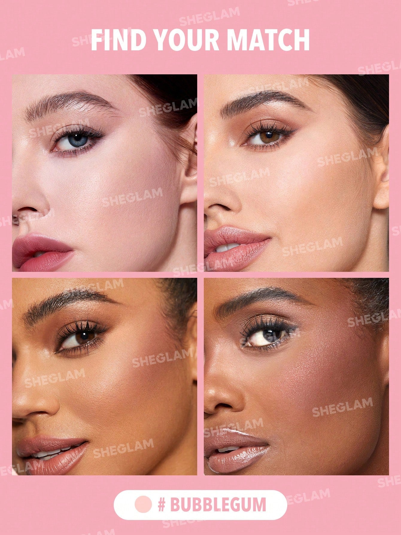 Sheglam insta ready face & under eye setting powder duo-BUBBLEGUM