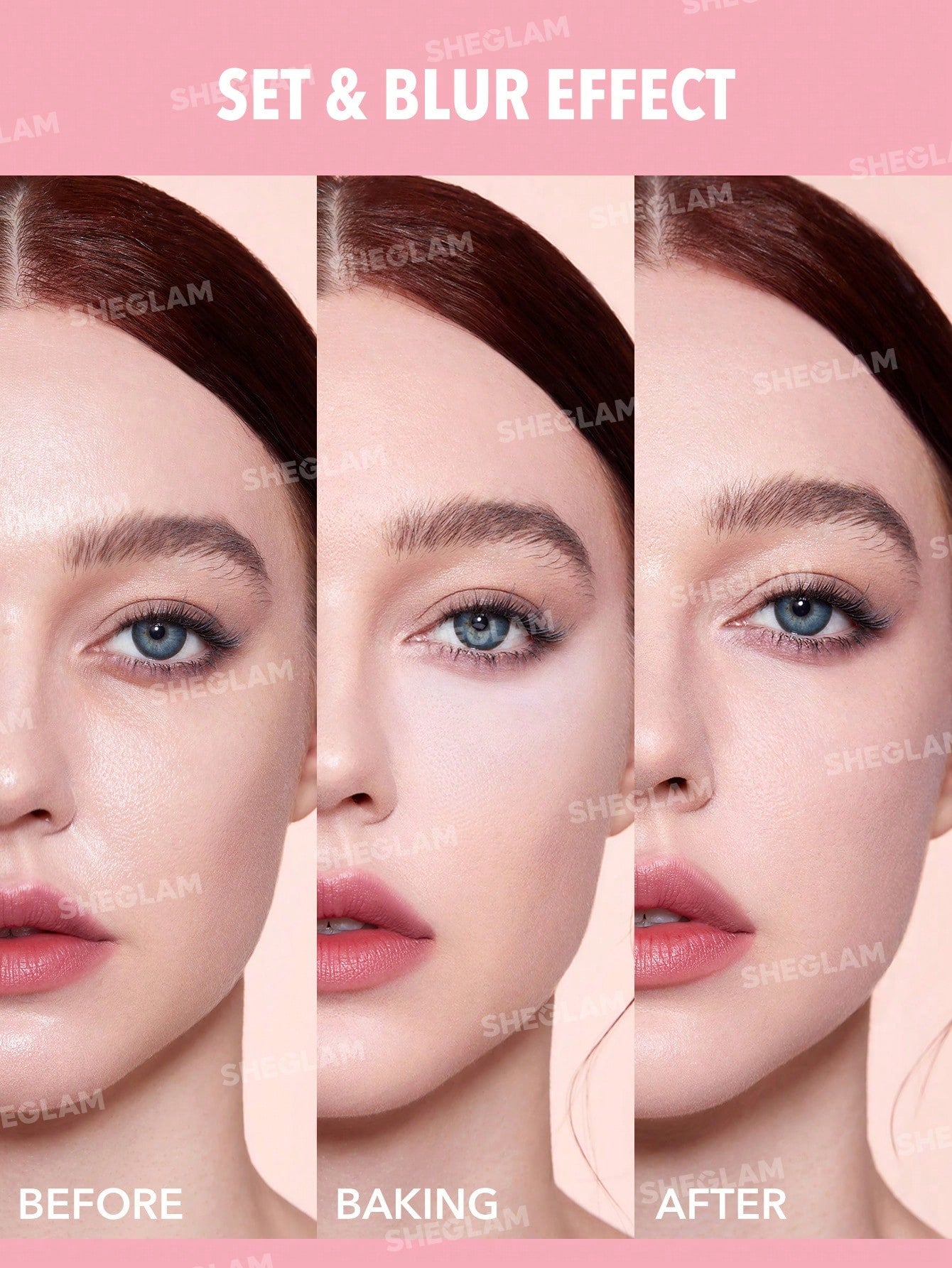 Sheglam insta ready face & under eye setting powder duo-BUBBLEGUM