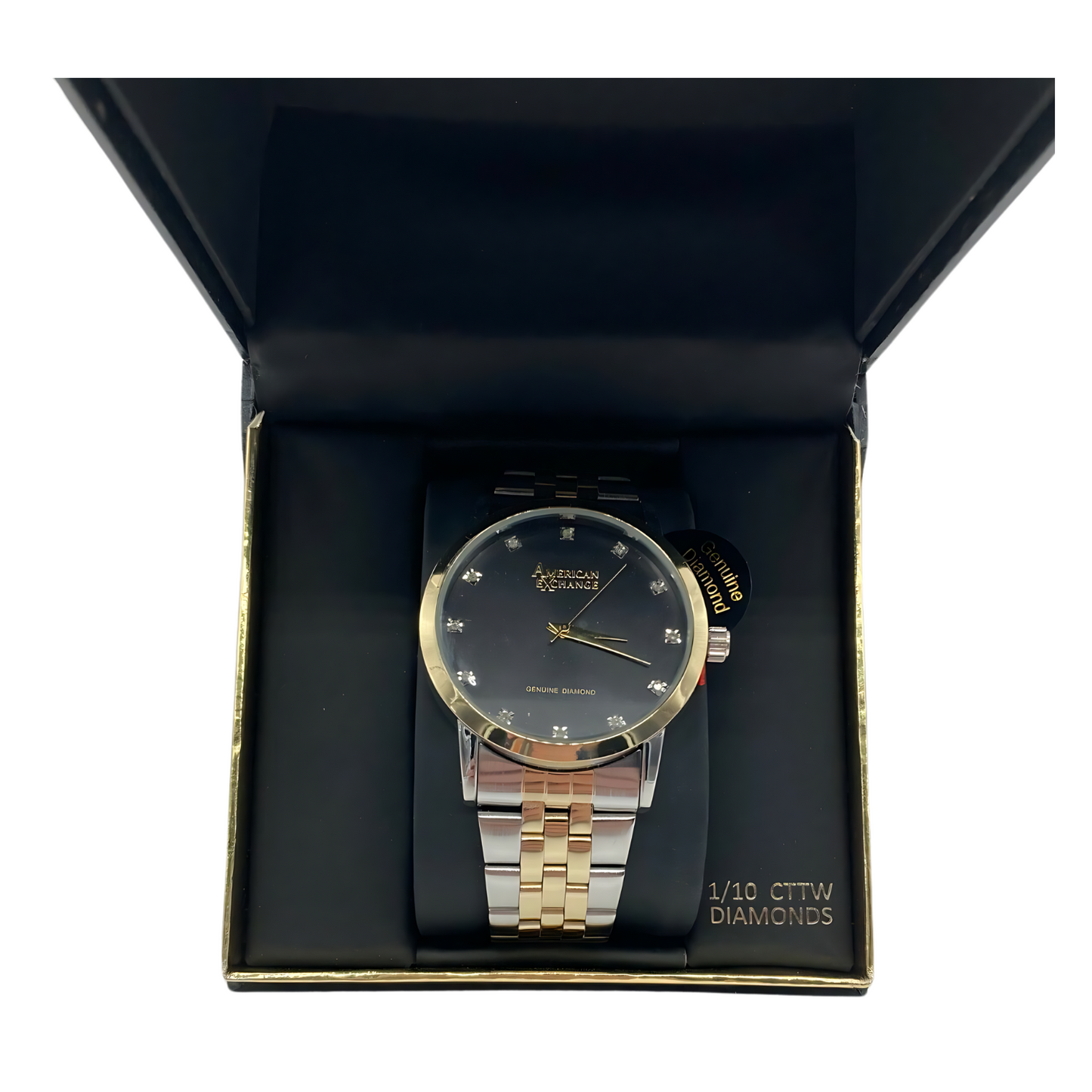 Macy's | American Exchange | Men's Genuine Diamond Collection Bracelet Watch, 40mm