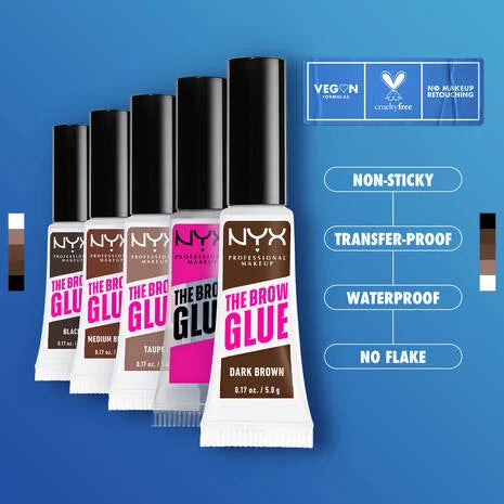NYX Professional Makeup – The Brow Glue | Shade: Dark Brown