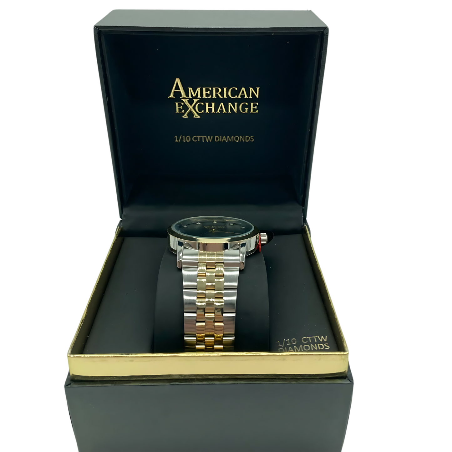 Macy's | American Exchange | Men's Genuine Diamond Collection Bracelet Watch, 40mm