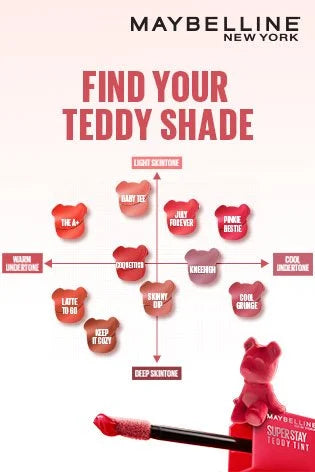MAYBELLINE -Super Stay Teddy Tint Blurred Matte Lip Tint