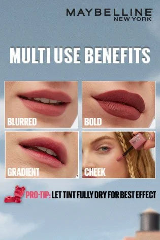 MAYBELLINE -Super Stay Teddy Tint Blurred Matte Lip Tint