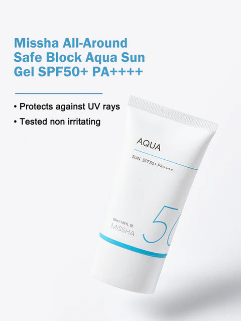 Missha | All Around Safe Block Aqua Sun Gel SPF 50+ PA++++