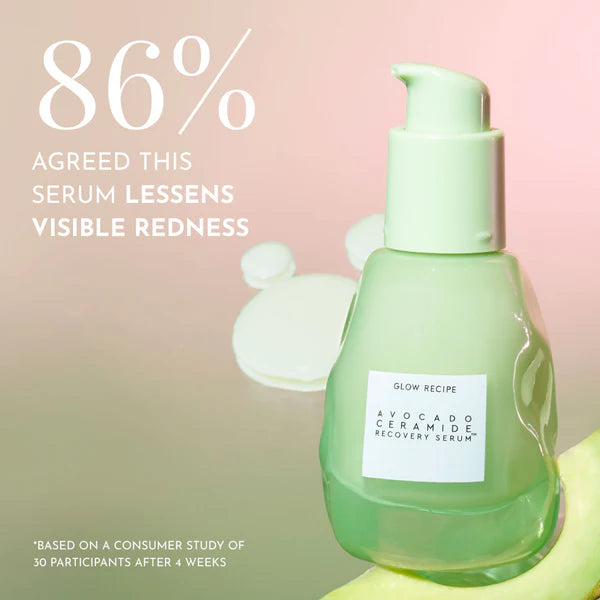 Glow Recipe | Avocado Ceramide Recovery Serum | Barrier Rescue + Redness Relief