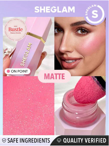 SHE GLAM-COLOR BLOOM LIQUID BLUSH MATTE FINISH