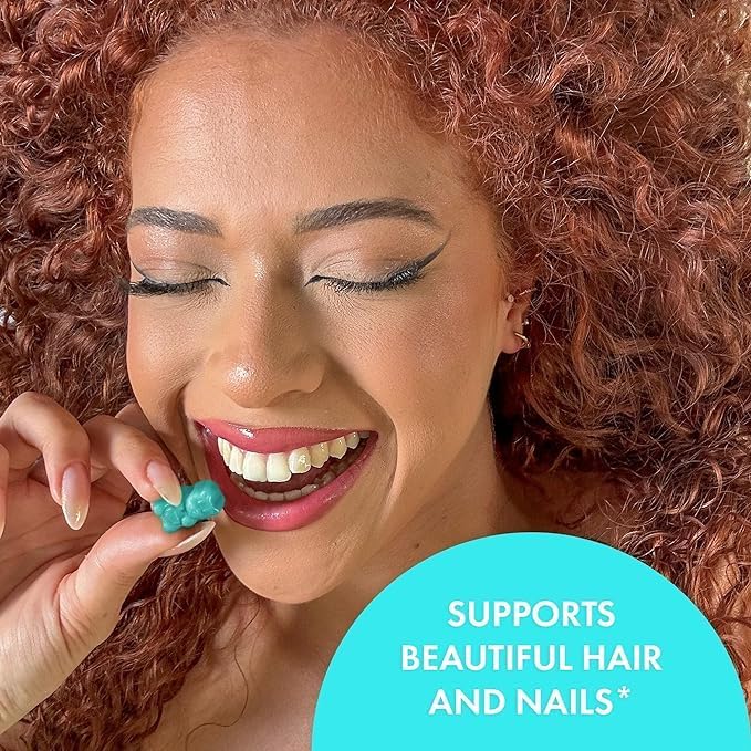 Sugar Bear Hair - Hair Vitamins, 60 Veggie Gummies, Prevents Loss of Hair