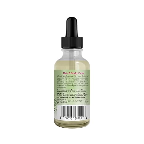 Mielle Organics Rosemary Mint Light Scalp & Hair Strengthening Oil, 2 Ounce