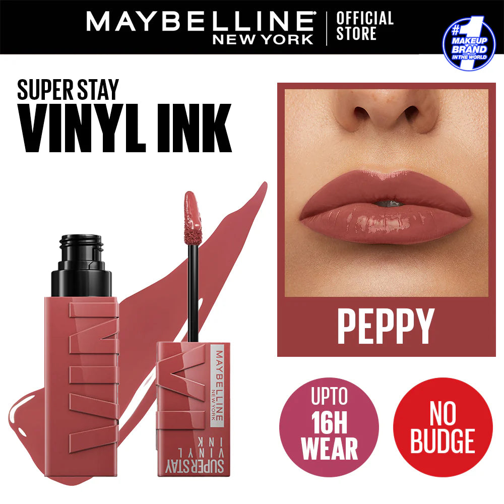 Maybelline Superstay Vinyl Ink Lipstick- 115 Peppy
