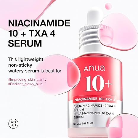 ANUA Niacinamide 10 + TXA 4 Serum with Hyaluronic Acid