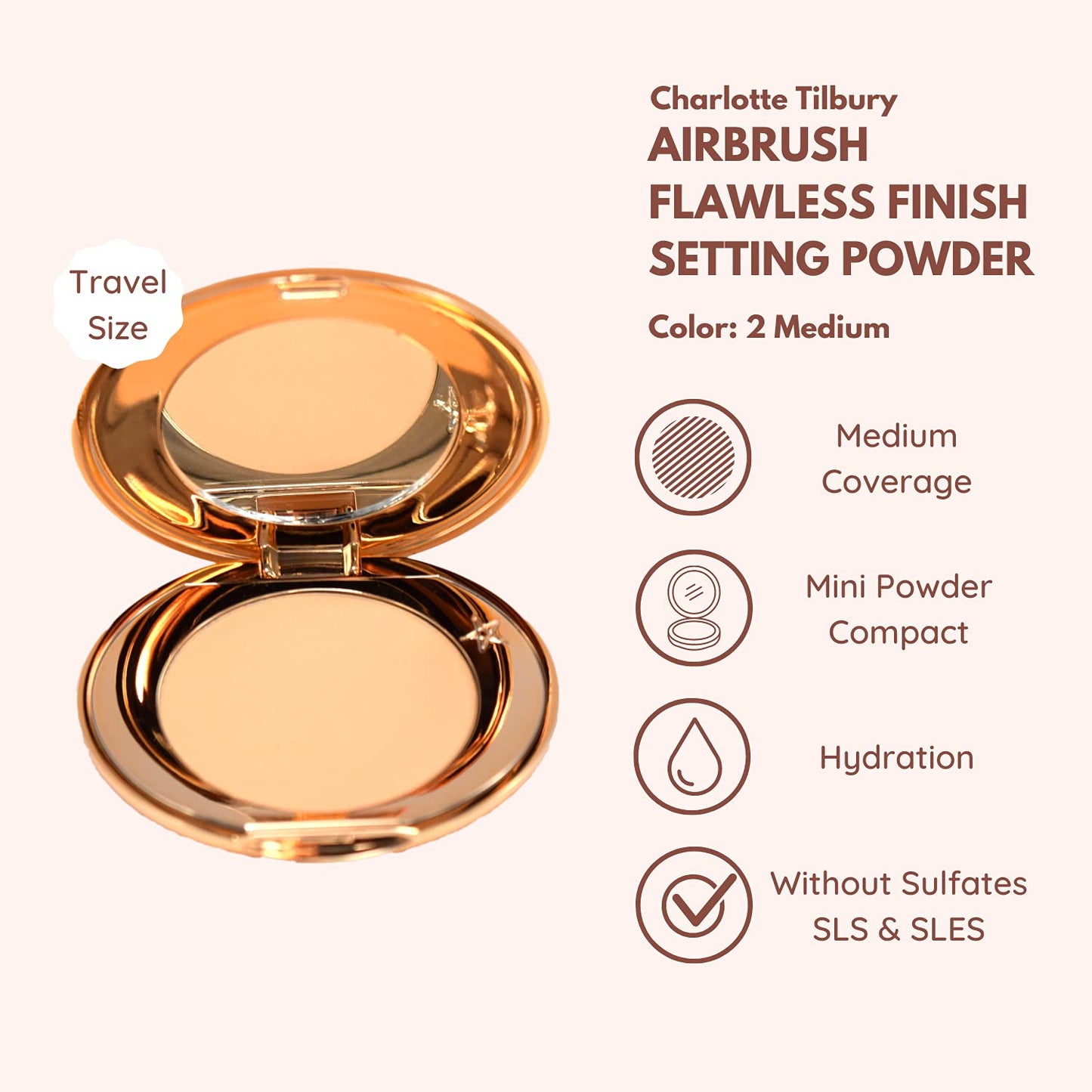 Charlotte Tilbury Airbrush Flawless Finish Setting Powder (Mini)