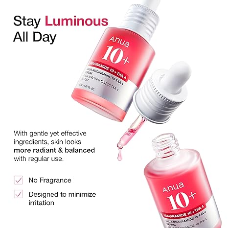 ANUA Niacinamide 10 + TXA 4 Serum with Hyaluronic Acid