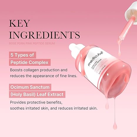 Medicube PDRN Pink Peptide Serum, Pink glow serum