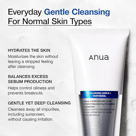 Anua - 8 Hyaluronic Acid Hydrating Gentle Foaming Cleanser
