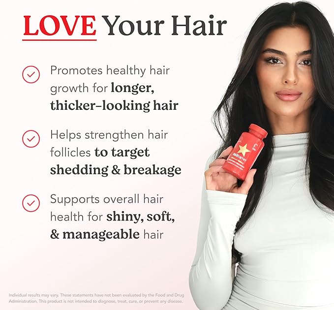 HAIRtamin Advanced Formula Hair Vitamins for Women & Men | Vegan 5000 Mcg Biotin