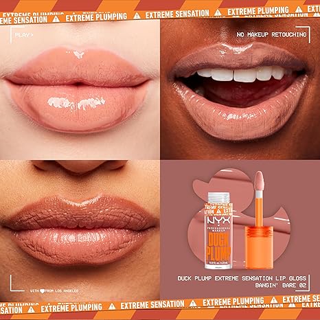 NYX | Professional Make Up| Duck Plump High Pigment Plumping Lip Gloss - 15 Twice The Spice- Spiced Red