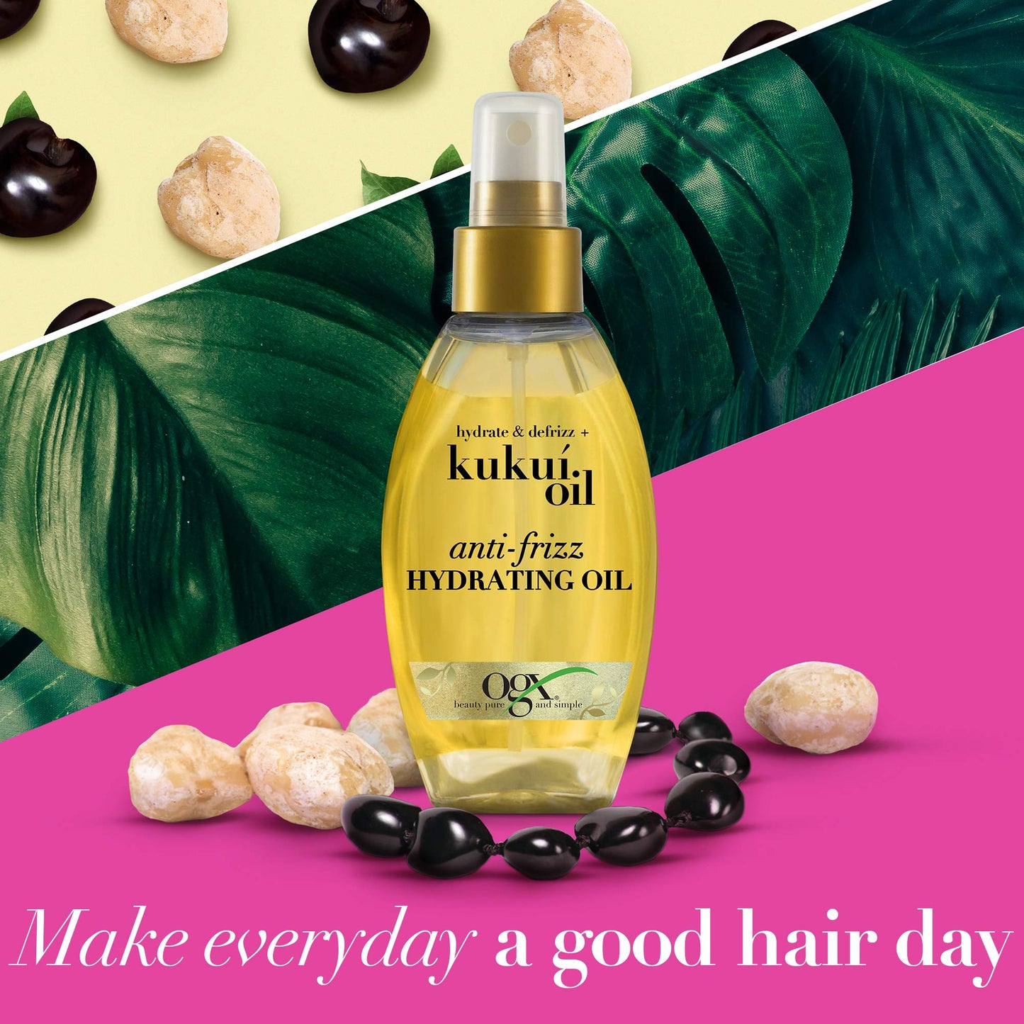 OGX- Kukuã Anti-Frizz Hydrating Hair Oil Spray