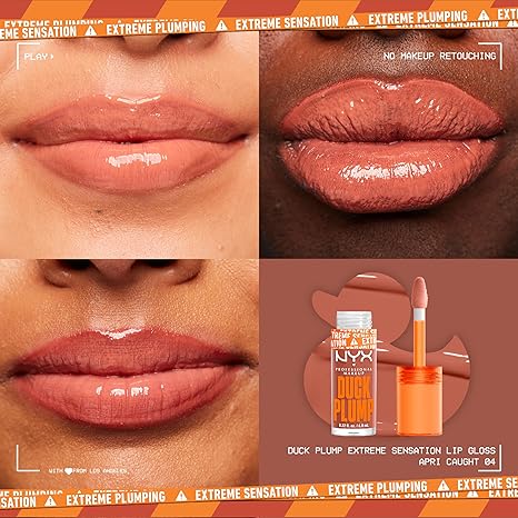 NYX | Professional Make Up| Duck Plump High Pigment Plumping Lip Gloss - 15 Twice The Spice- Spiced Red