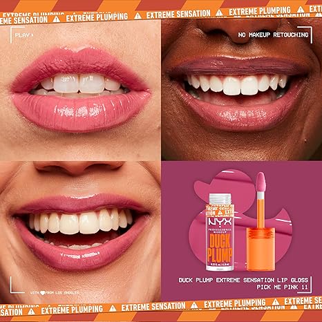 NYX | Professional Make Up| Duck Plump High Pigment Plumping Lip Gloss - 15 Twice The Spice- Spiced Red