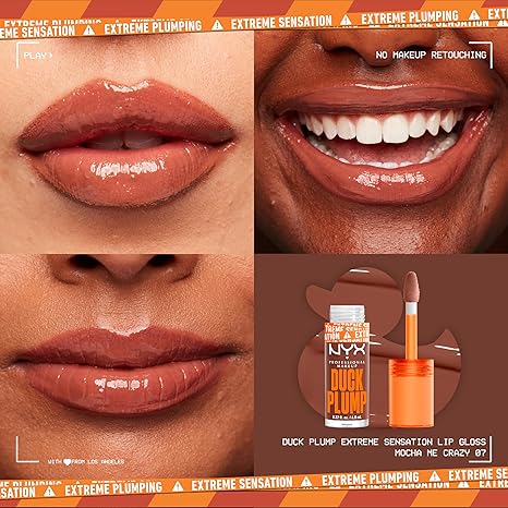 NYX | Professional Make Up| Duck Plump High Pigment Plumping Lip Gloss - 15 Twice The Spice- Spiced Red