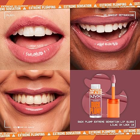 NYX | Professional Make Up| Duck Plump High Pigment Plumping Lip Gloss - 15 Twice The Spice- Spiced Red
