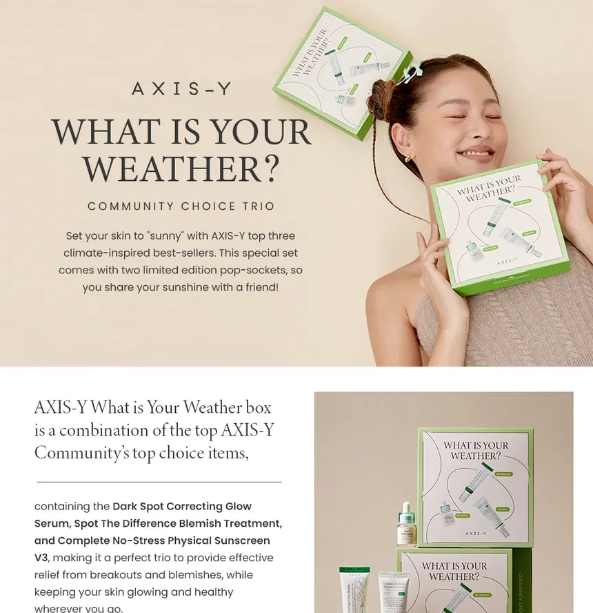 AXIS - Y - What Is Your Weather skincare set