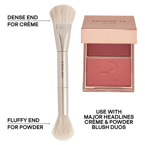 PATRICK TA Dual Ended precision face Blush Brush