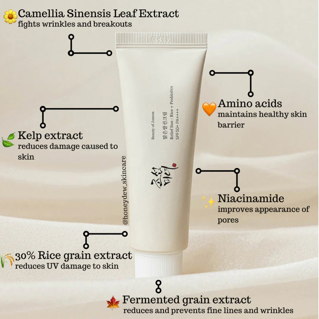 BEAUTY OF JOSEON | Relief Sun : Rice + Probiotics (SPF50+ PA++++)