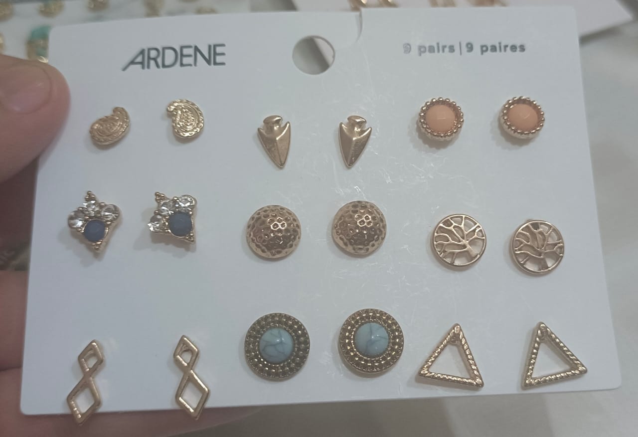 Ardene | Hypoallergenic 9-Pair Earring Set