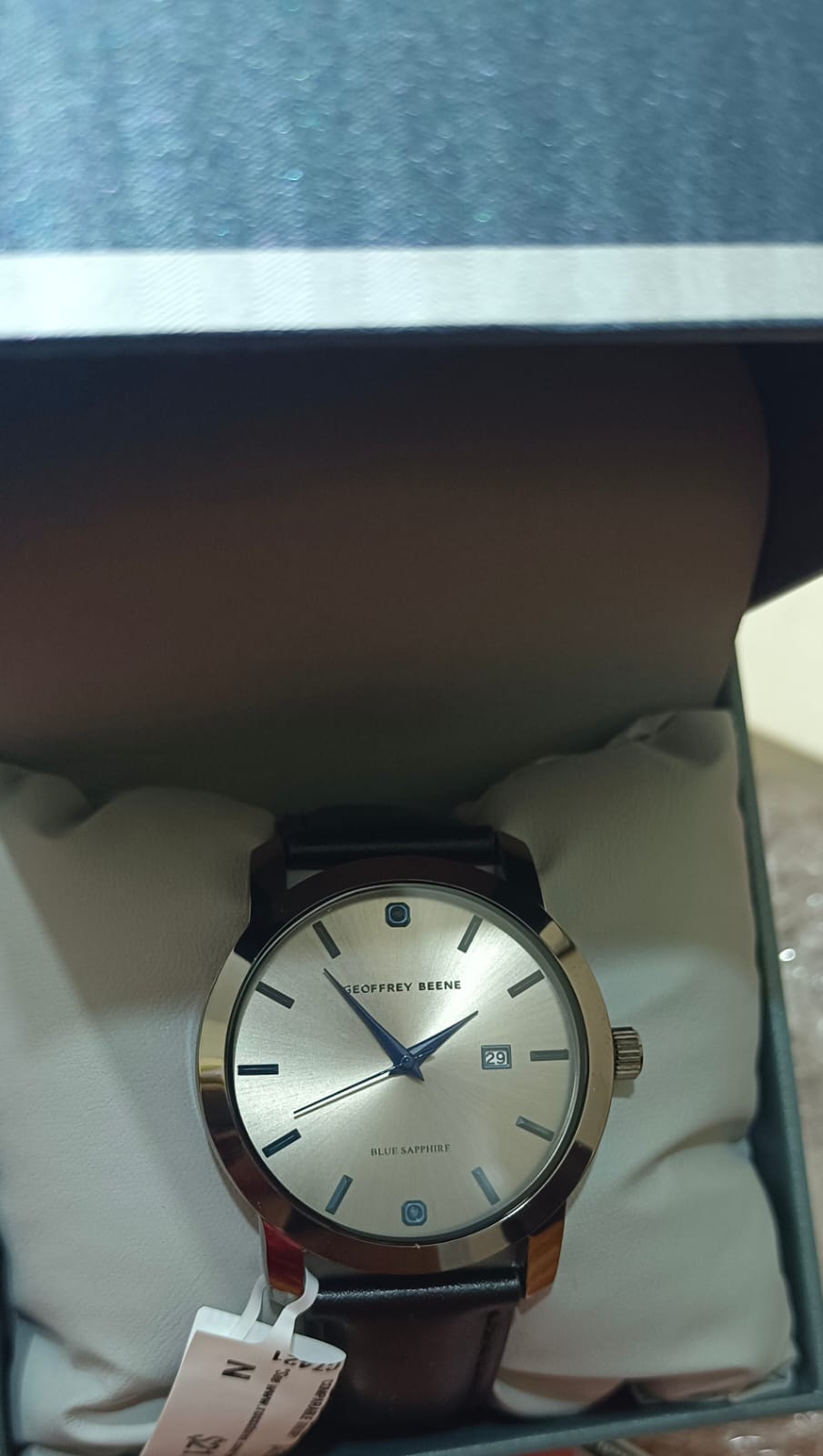 Geoffrey Beene | Blue Sapphire Men's Watch