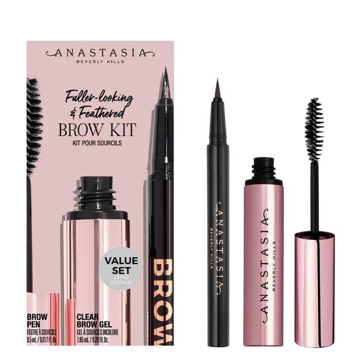 Anastasia Beverly Hills - Fuller Looking & Feathered Brow Kit - MEDIUM BROWN