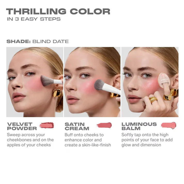 Morphe - Cheek Thrills Multi-Finish Face Trio - APRES-SKI