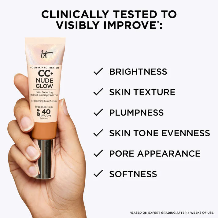 IT Cosmetics - CC+ Nude Glow Lightweight Foundation SPF 40 - LIGHT
