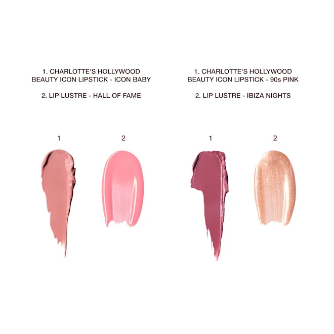 CHARLOTTE TILBURY - K.I.S.S.I.N.G Lipstick and Lip Gloss Duos - 90's Pink