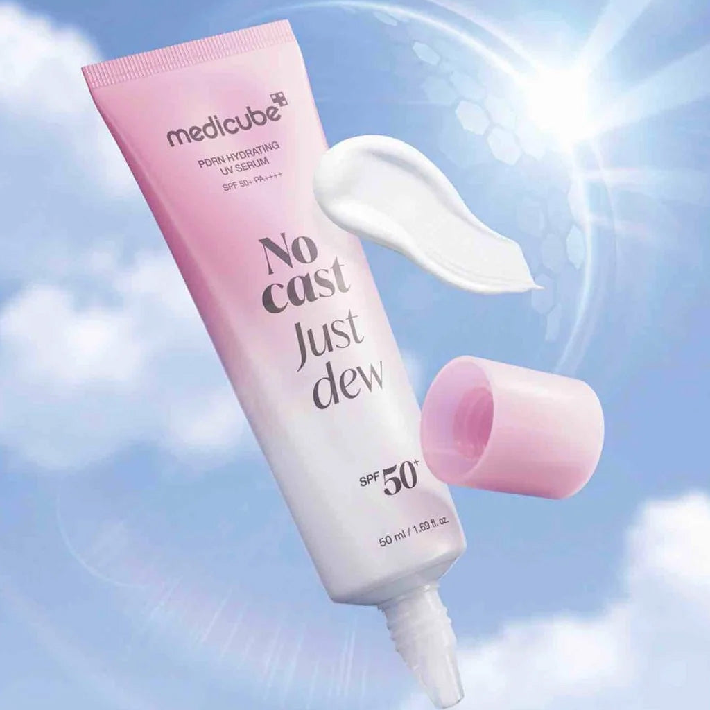 Medicube PDRN Hydrating UV Serum (SPF 50+ PA++++, “No Cast Just Dew”)