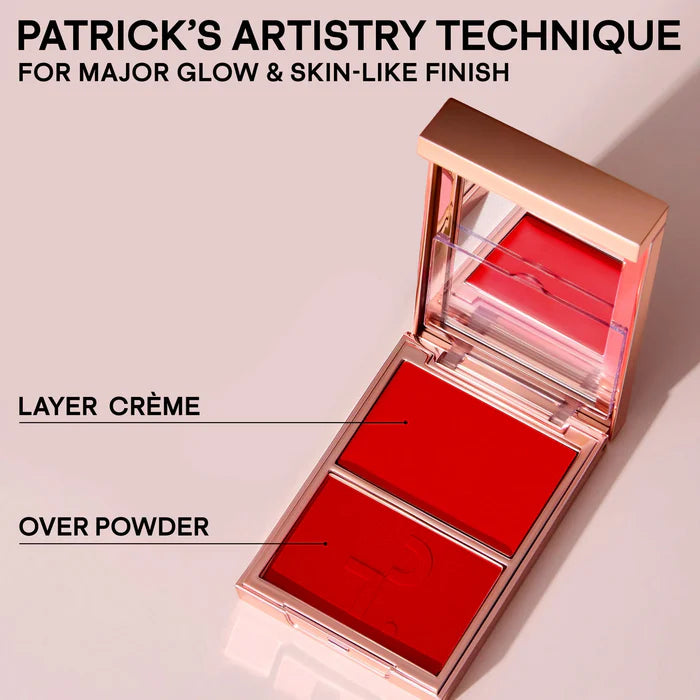 PATRICK TA BEAUTY - MAJOR HEADLINES DOUBLE-TAKE CRÈME & POWDER BLUSH DUO
