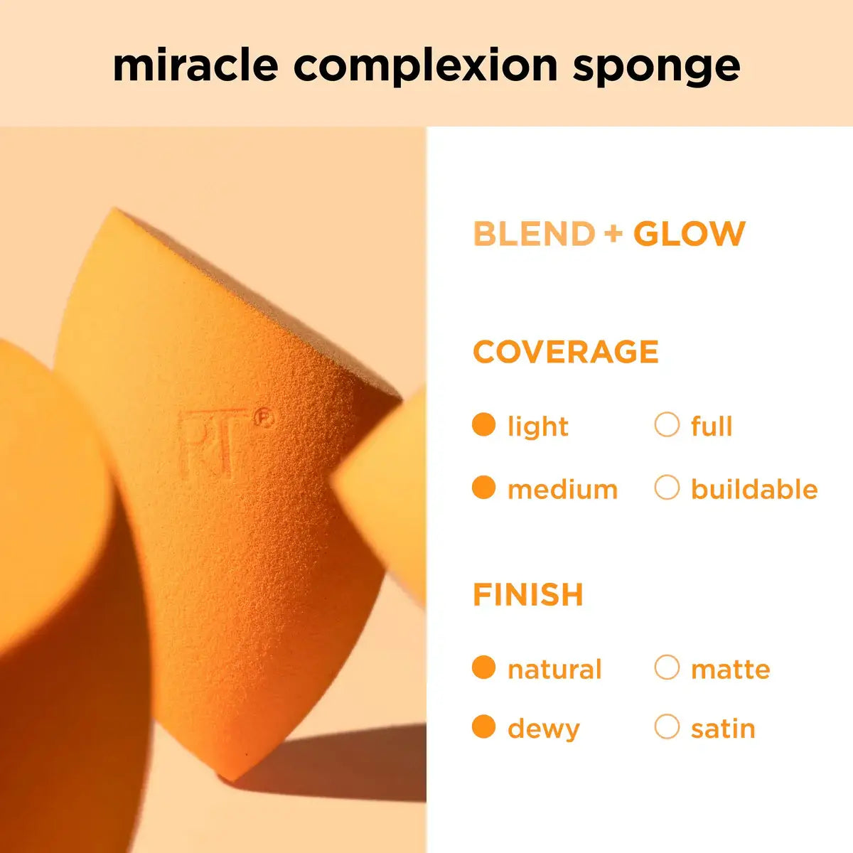 Real Techniques Miracle Complexion Sponge, 2 Count