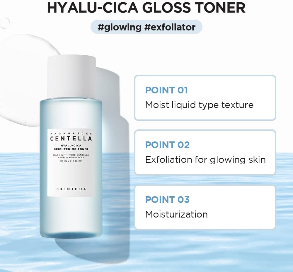 SKIN1004-Madagascer Centella-Hyalu-CICA Brightening Toner 7.10 fl.oz(210ml)