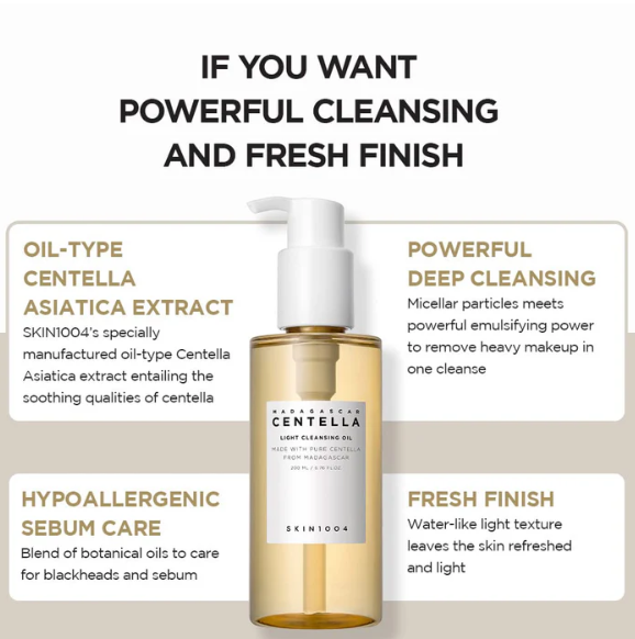 SKIN1004 | Madagascar Centella Light Cleansing Oil 