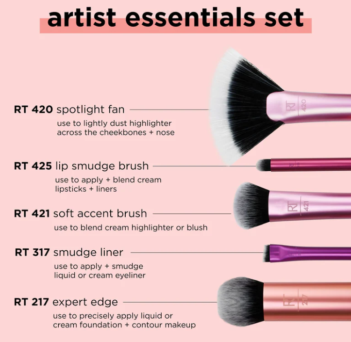 Real Techniques | Artist Essentials Makeup Brush Set