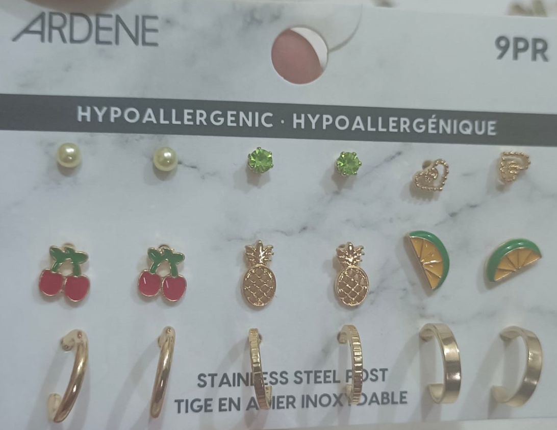 Ardene | Hypoallergenic 9-Pair Earring Set