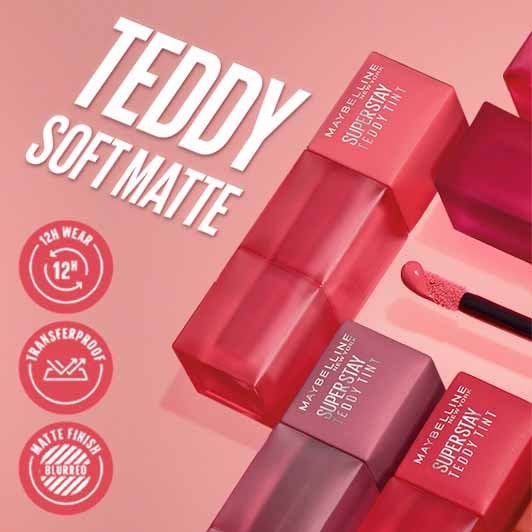 MAYBELLINE -Super Stay Teddy Tint Blurred Matte Lip Tint
