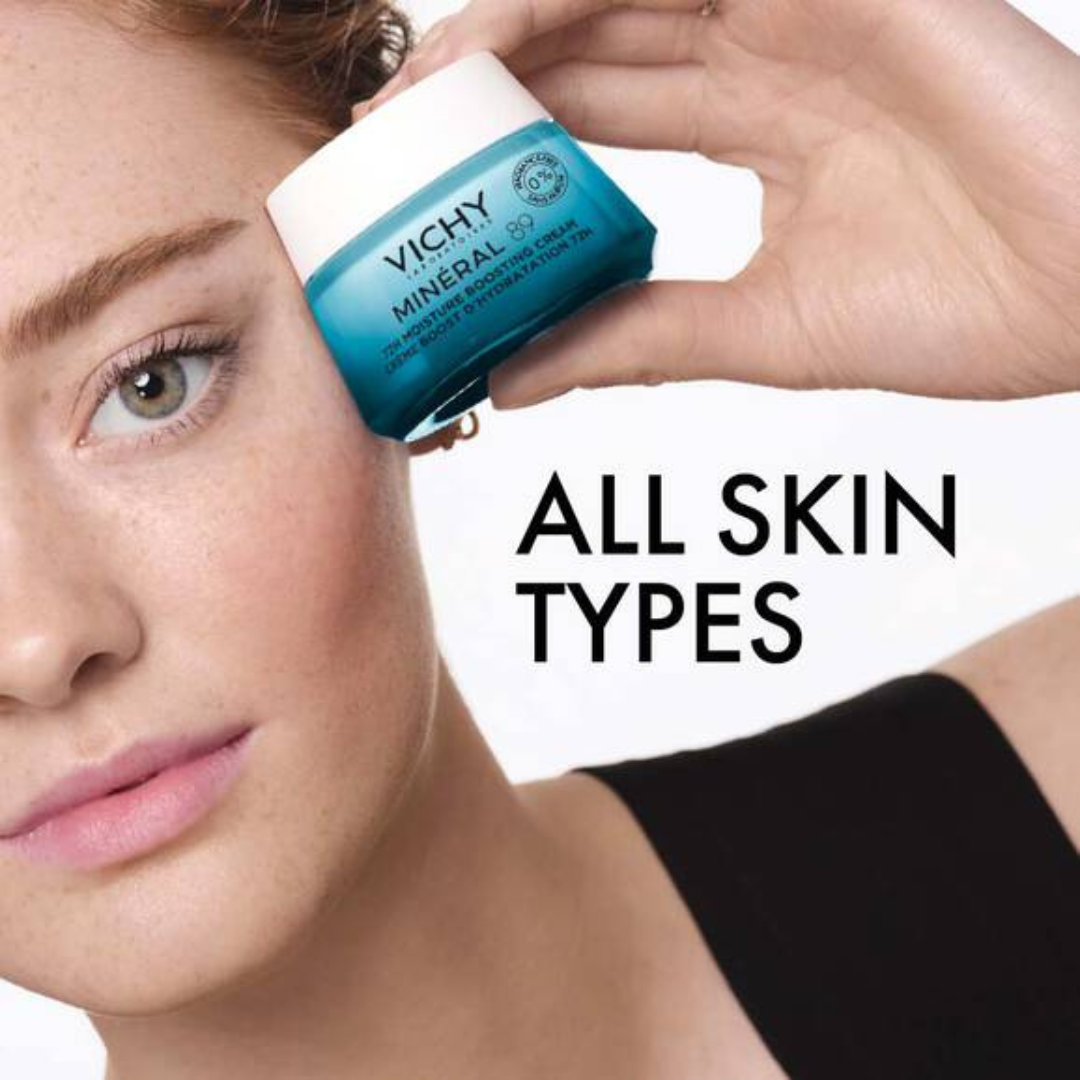 Vichy | Innovation | Mineral 89 | 72H Moisture Boosting Cream | Fragrance Free | Pure Hyaluronic Acid + Minerals