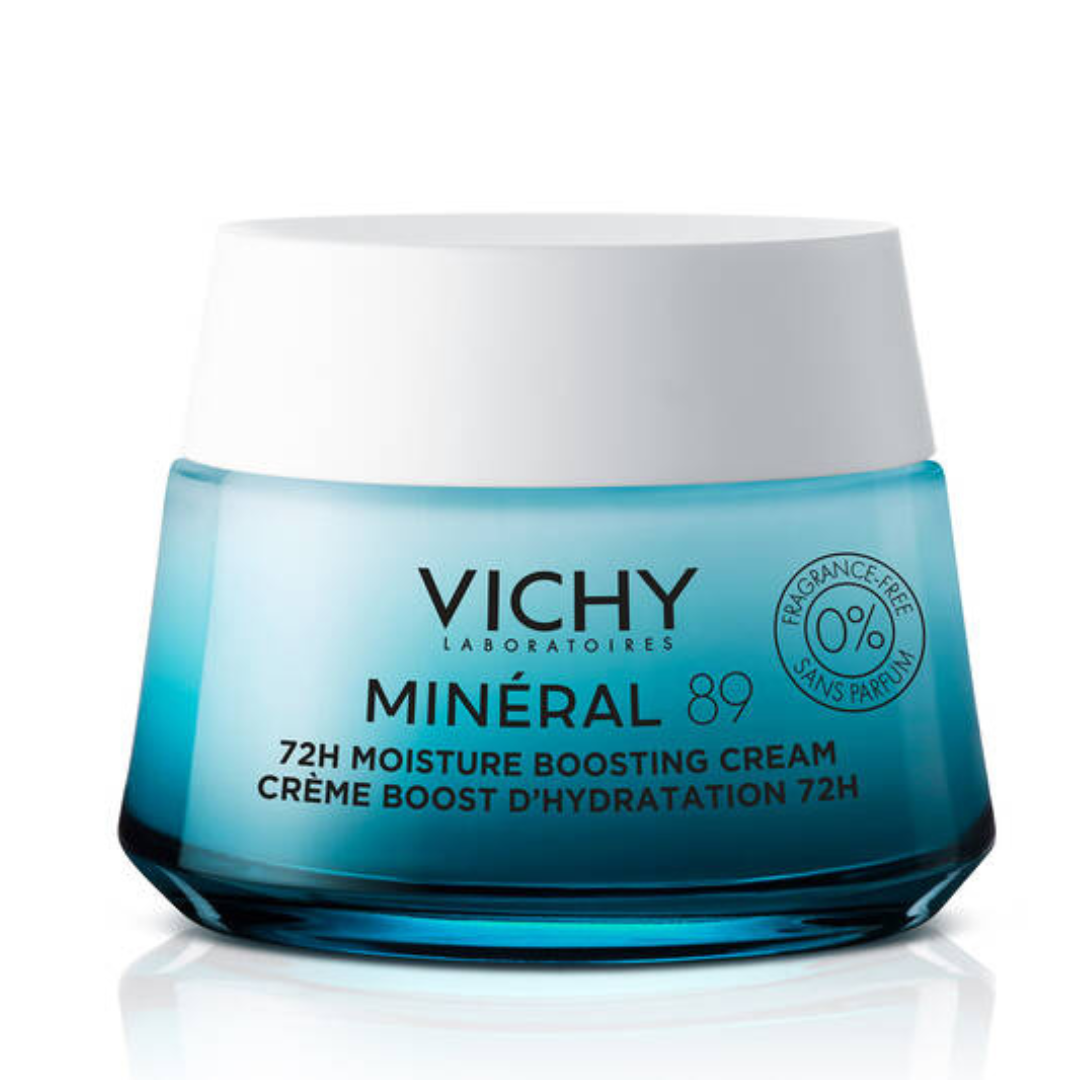 Vichy | Innovation | Mineral 89 | 72H Moisture Boosting Cream | Fragrance Free | Pure Hyaluronic Acid + Minerals