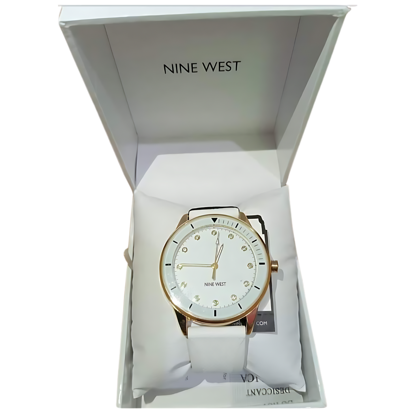 Nine West | Women's Patterned Silicone Strap Watch