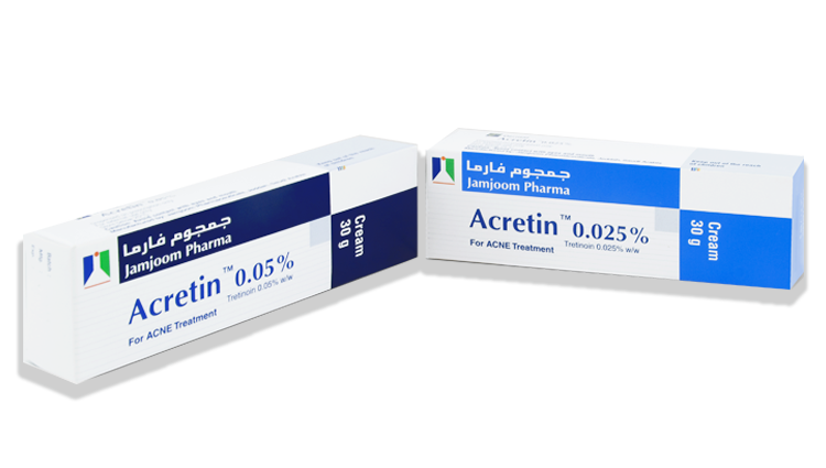 Jamjoom Pharma - Acretin .05% Cream for Acne Treatment, 30g