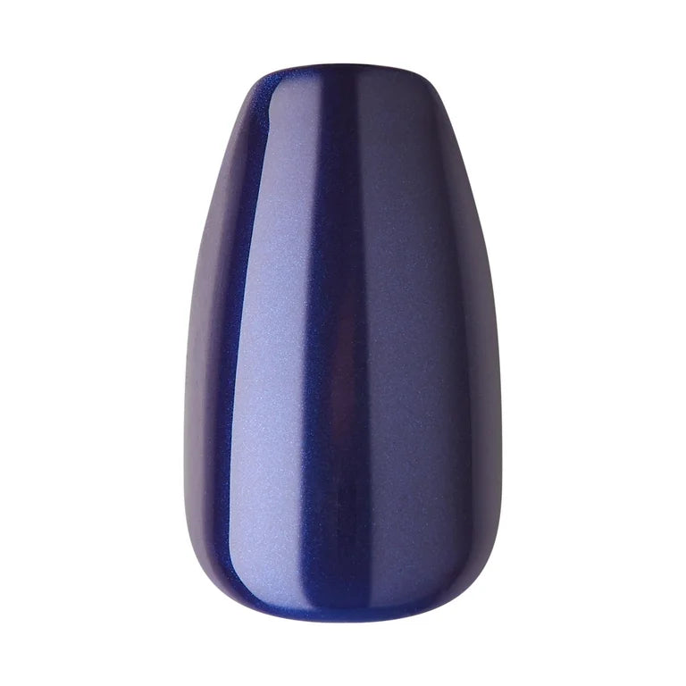 imPRESS | Press-On Nails, Medium Length, ‘Indigo Autumn’, 30 Count