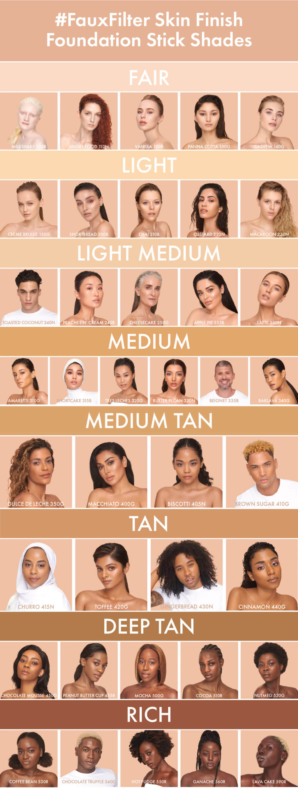 Huda Beauty #FauxFilter Skin Finish Buildable Coverage Foundation Stick