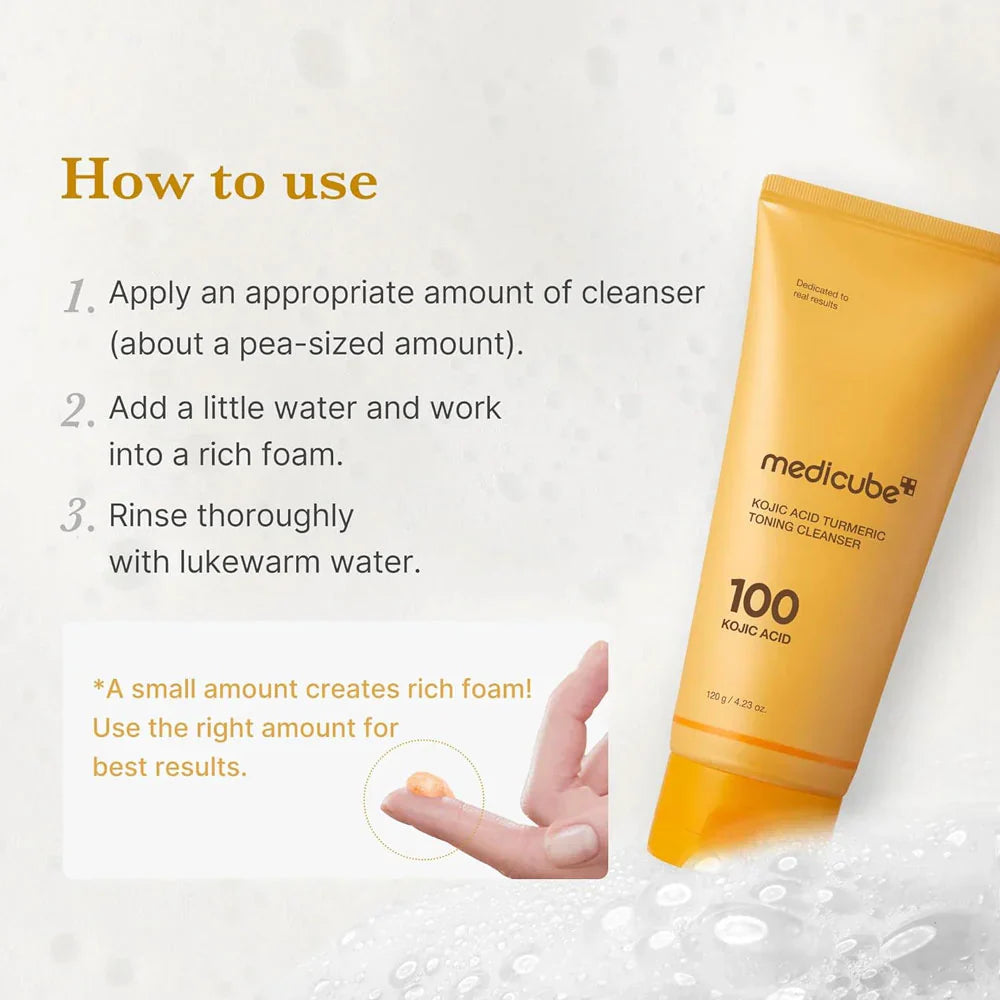 Medicube Kojic Acid Turmeric Whip Cleanser