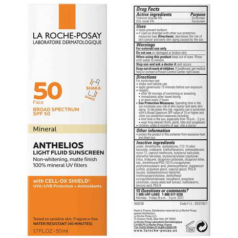 La Roche Posay-Anthelios Mineral Zinc Oxide Sunscreen SPF 50